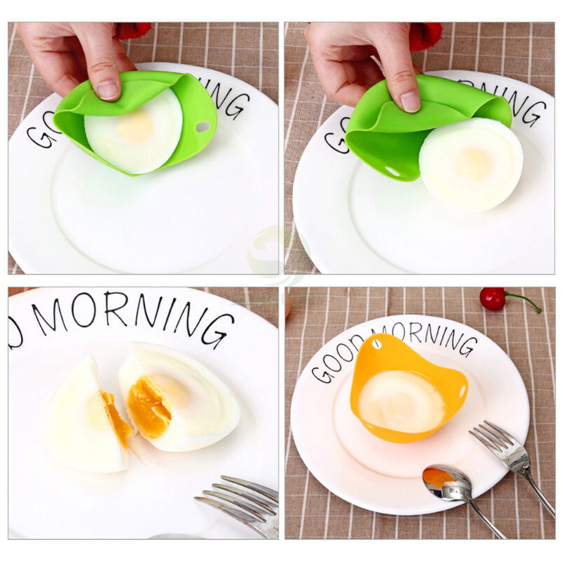 14Pcs Silicone Heat Resistant Egg Poacher Poaching Pods Pan Mould Kitchen Cooking Tool