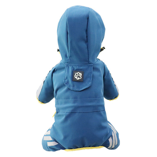 Dog Raincoat Full Package Four Feet Waterproof Cape Pet Products
