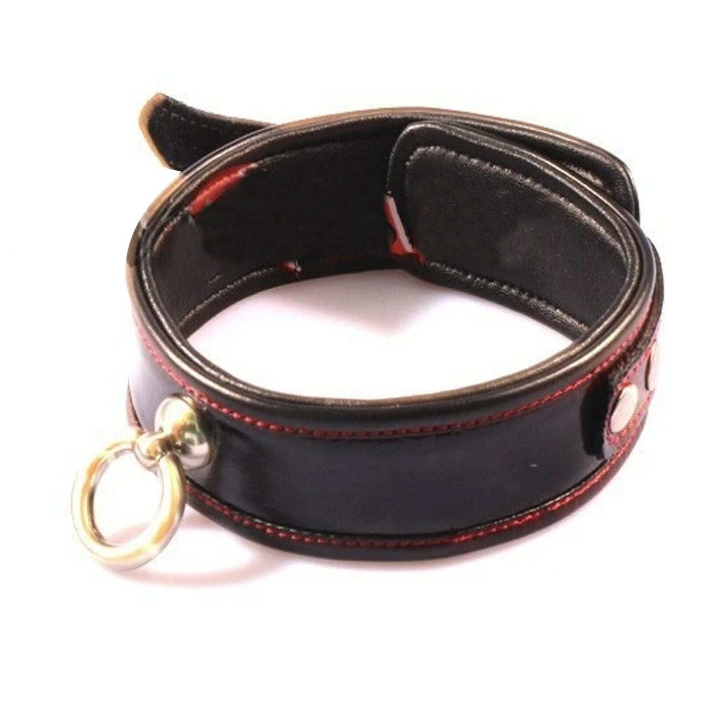 Real Leather Bondage Kit Cuffs Restraints Collar Flogger Bdsm