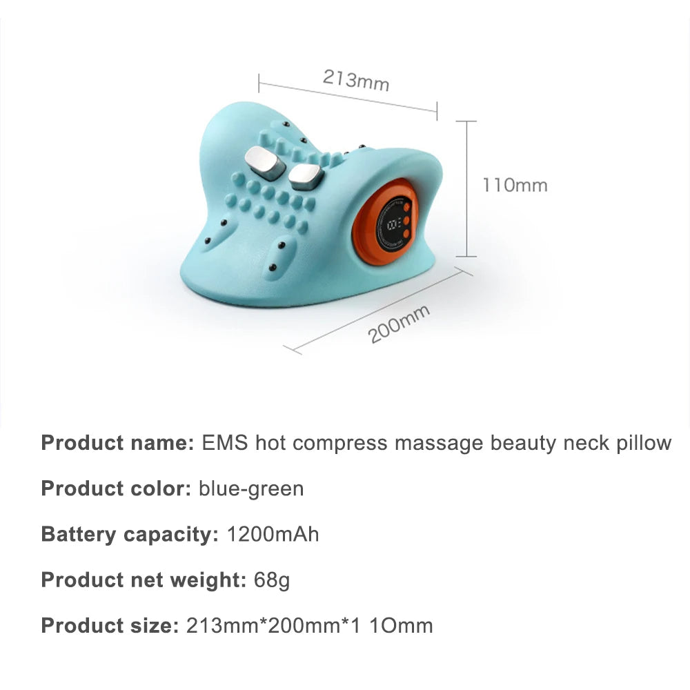 Neck Massager For Adults Cervical Spine Relief Portable Acupuncture Point Pillow