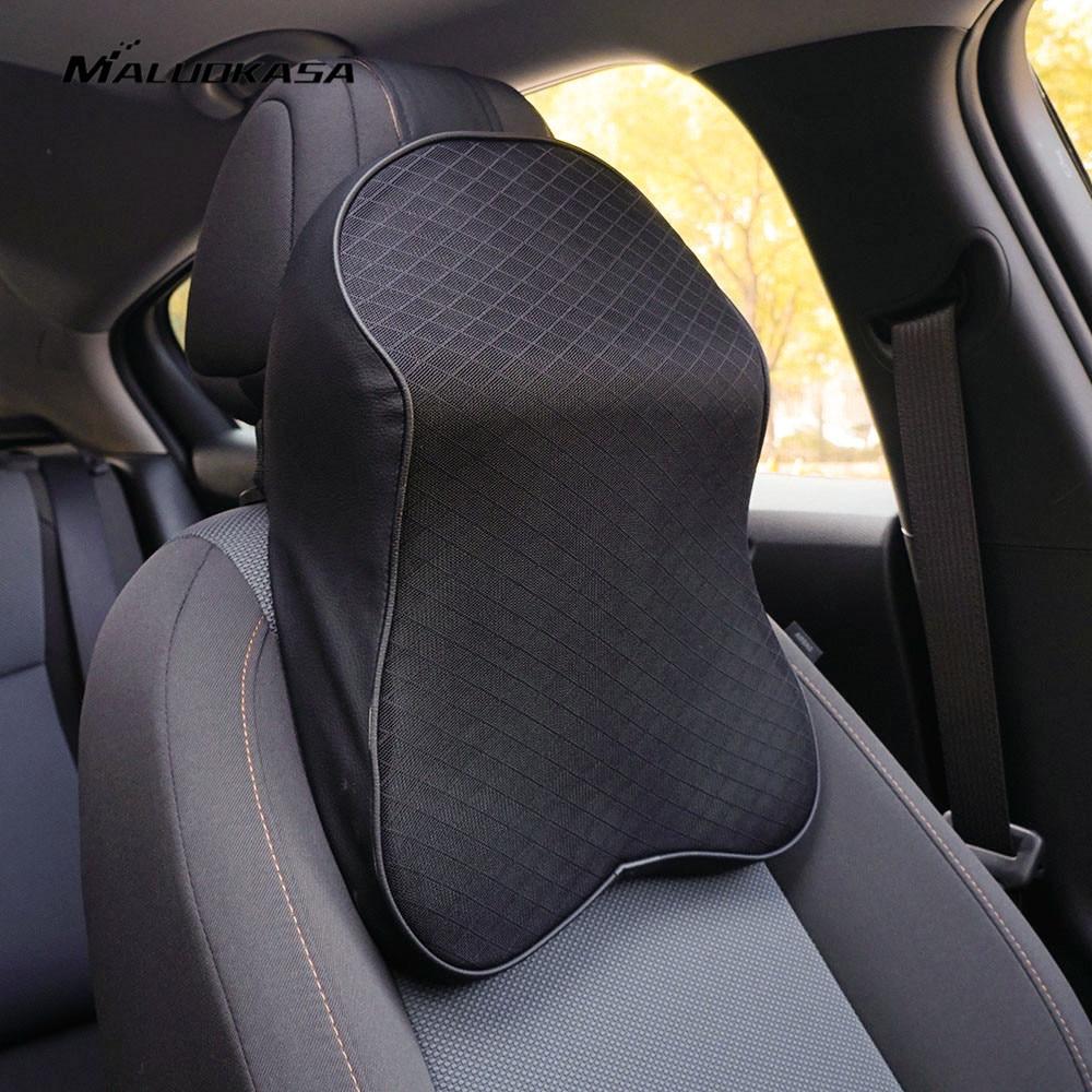 Black Car Neck Pillow 3D Memory Foam Head Rest Cushion Support