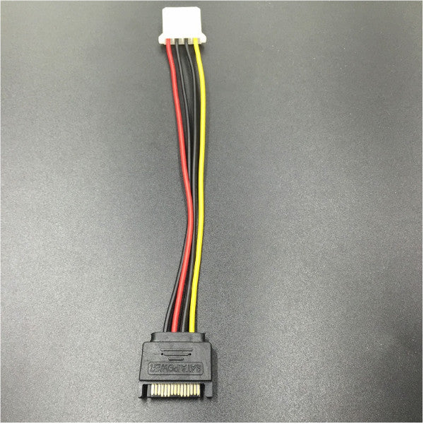 15 Pin Sata Male To 4 Molex Female Ide Hdd Power Hard Drive Cable