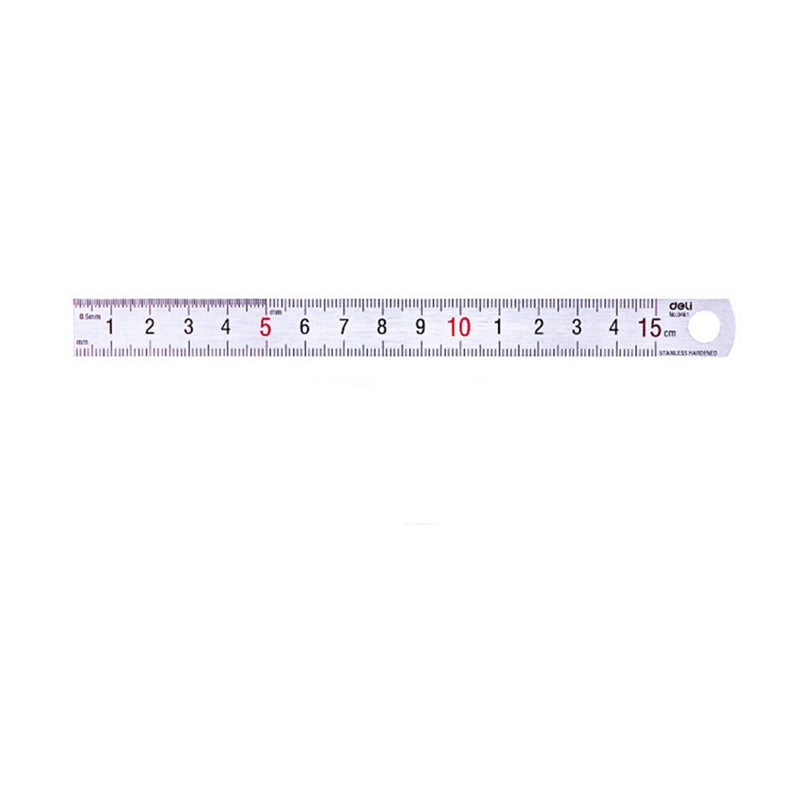 15Cm Stainless Steel Metal Ruler Straight Measuring Scale Student Art Artist Drawing Stationery Office School Supply