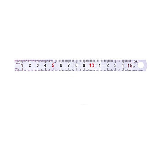 15Cm Stainless Steel Metal Ruler Straight Measuring Scale Student Art Artist Drawing Stationery Office School Supply