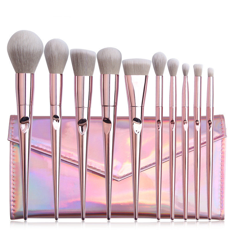 10 Wet And Wild Makeup Brushes Set With Bag Tools