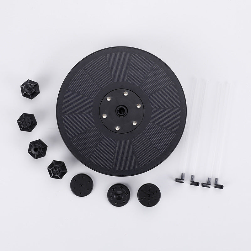 Solar Fountain Pump Light Round Floating Color Led