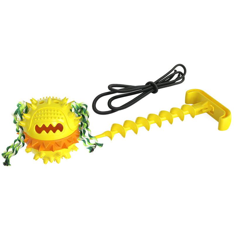 Anti Boredom Fun Dog Ball Toy With Ground Stake