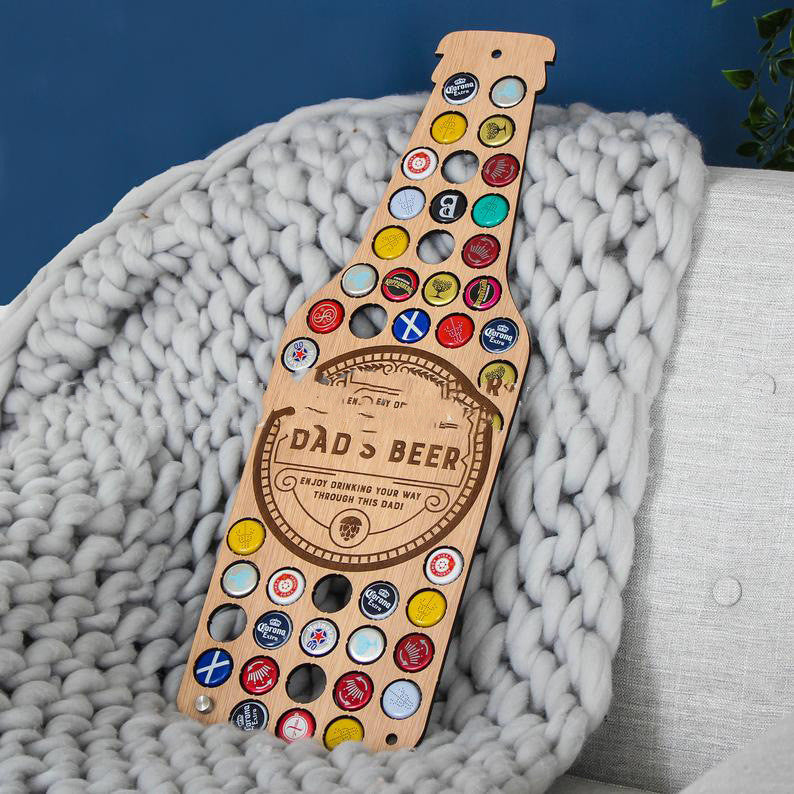 Beer Bottle Cap Collection Bracket Wall Art Decoration