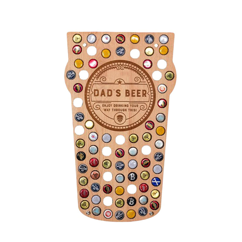 Beer Bottle Cap Collection Bracket Wall Art Decoration