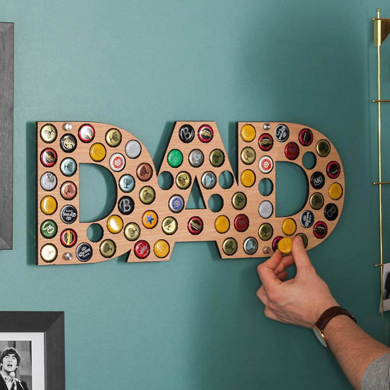 Beer Bottle Cap Collection Bracket Wall Art Decoration