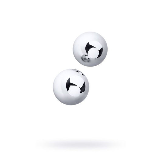 Silver Metal 2 Pc Vaginal Balls 3Cm