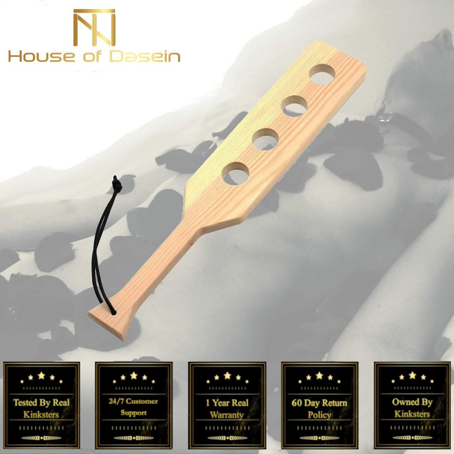 38Cm Cut Out Holes Spanking Paddle Bdsm Impact Play Fetish