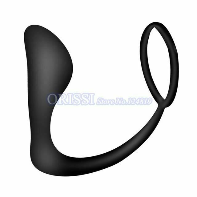 Anal Vibrator Cock Ring Testicle Male Prostate Massager