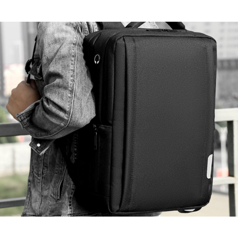 17.3 Inch Waterproof Backpack Laptop Bag Anti Theft School With Usb Charging Hole Password Lock