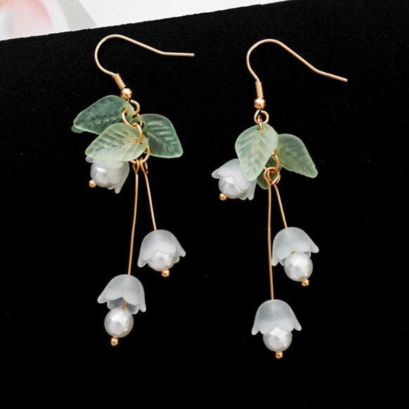 Veile Studios Lily Of The Valley Flower Female Earrings