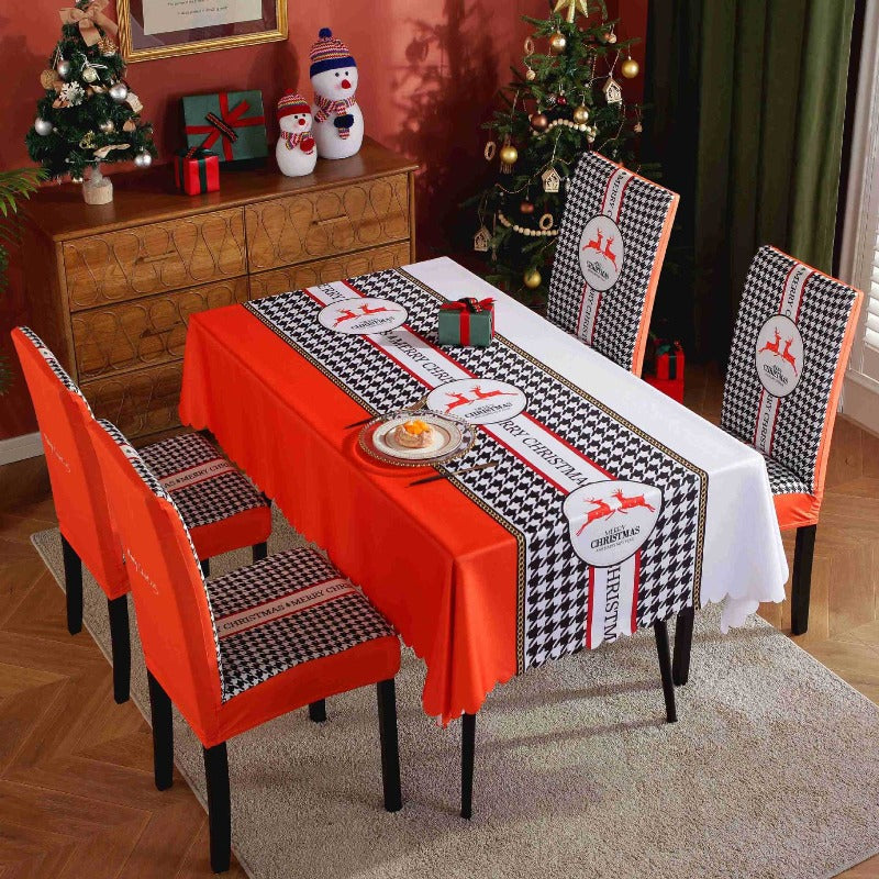 Christmas Tablecloths Chair Covers Party Decorations