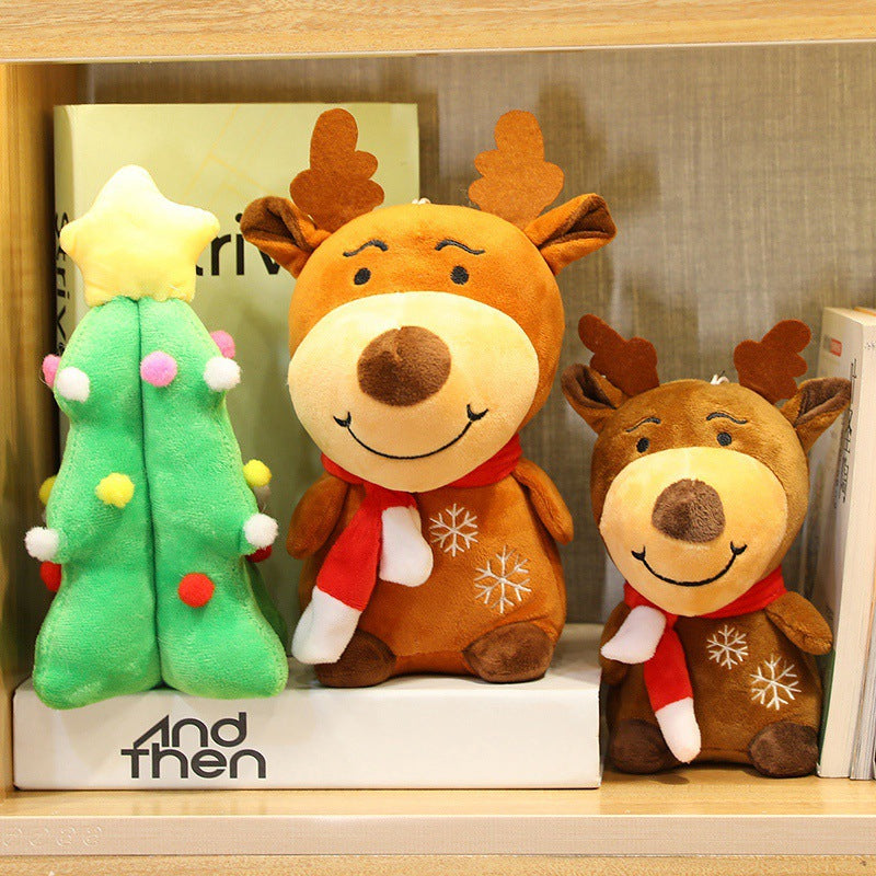 Santa Doll Plush Toy Elk Christmas Tree Gift Decoration Ornaments Festive