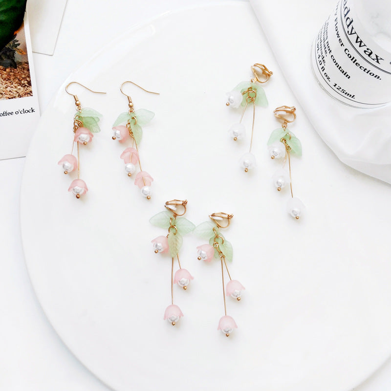 Veile Studios Lily Of The Valley Flower Female Earrings