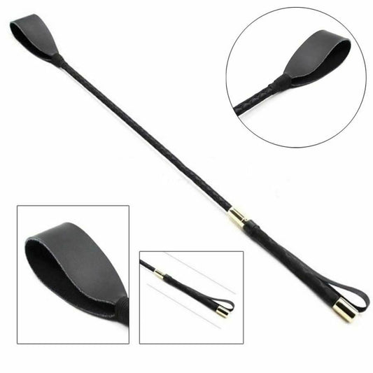 Black Flat Bdsm Impact Play Spanking Crop Toys Bondage Restraints