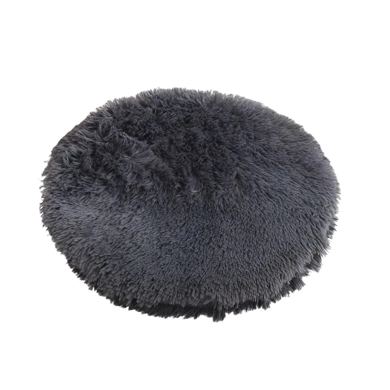 Soft Plush Round Cat Bed Mat For Small Dogs Cats Cozy Fleece Pet Sleeping Kitten Puppy Nest Warm Cushion Accessories