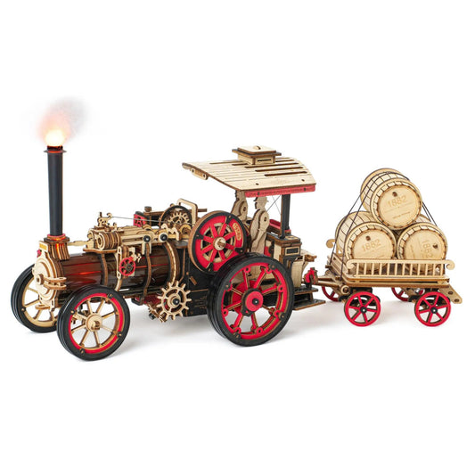 Robotime Rokr Tractor Locomotive Model 3D Wooden Puzzle For Hobbies And Gifts
