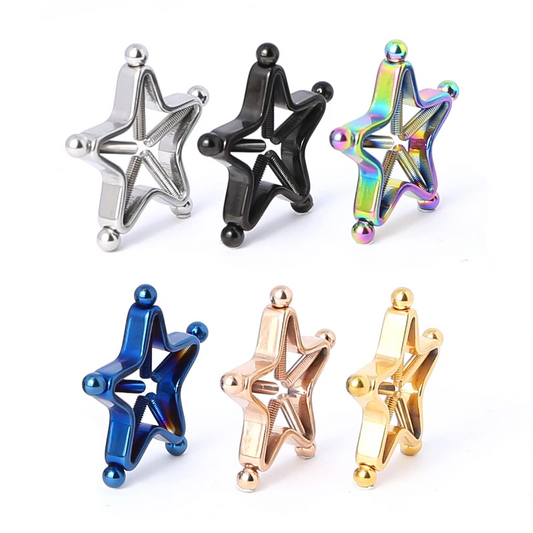 1 Pair Star Nipple Clamps Stainless Steel Non Piercing Stimulator Erotic Toys Ring Adult Game Sex For Women
