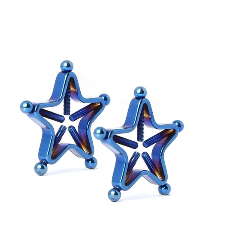 1 Pair Star Nipple Clamps Stainless Steel Non Piercing Stimulator Erotic Toys Ring Adult Game Sex For Women