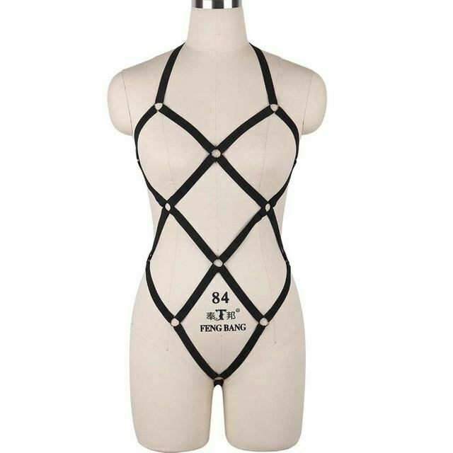 Body Harness Women Lingerie Bondage Fetish Kink Restraints