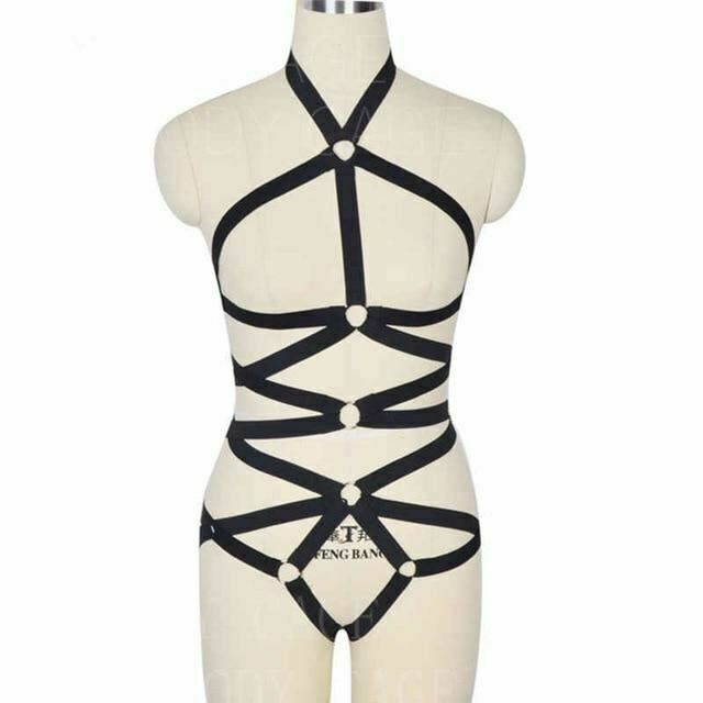Body Harness Women Lingerie Bondage Fetish Kink Restraints