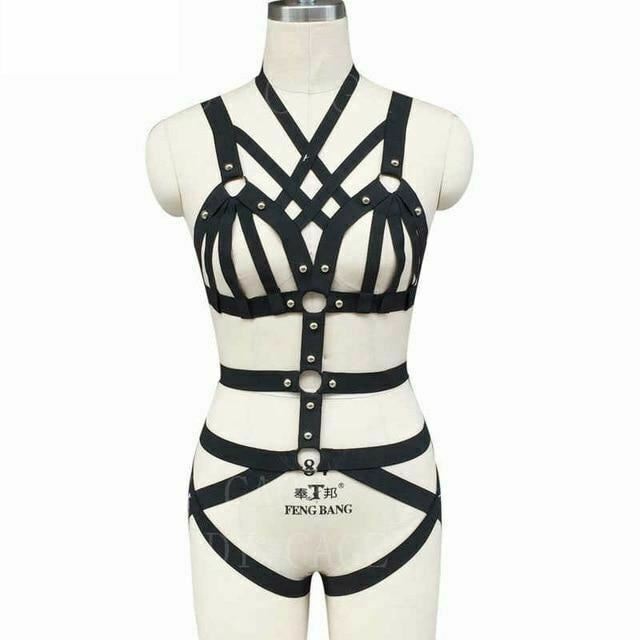 Body Harness Women Lingerie Bondage Fetish Kink Restraints