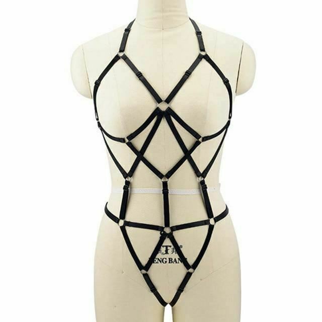 Body Harness Women Lingerie Bondage Fetish Kink Restraints