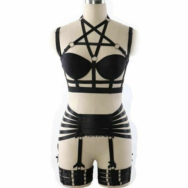 Body Harness Women Lingerie Bondage Fetish Kink Restraints