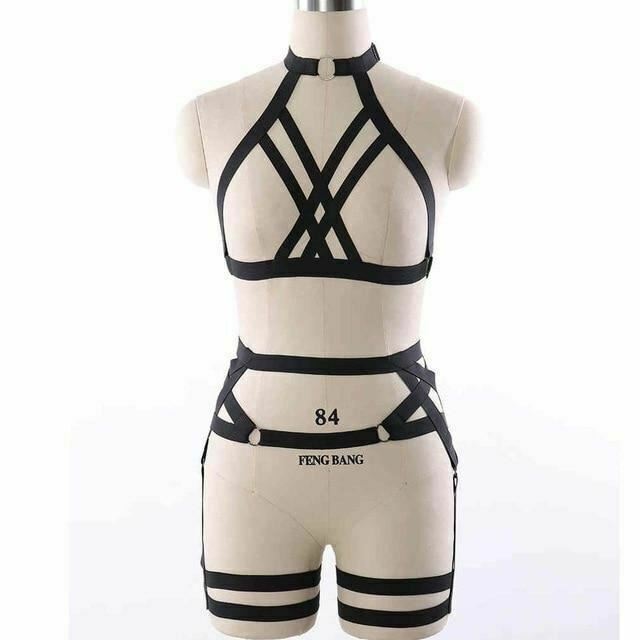 Body Harness Women Lingerie Bondage Fetish Kink Restraints