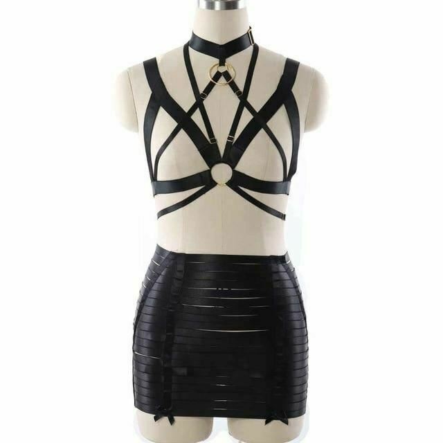 Body Harness Women Lingerie Bondage Fetish Kink Restraints