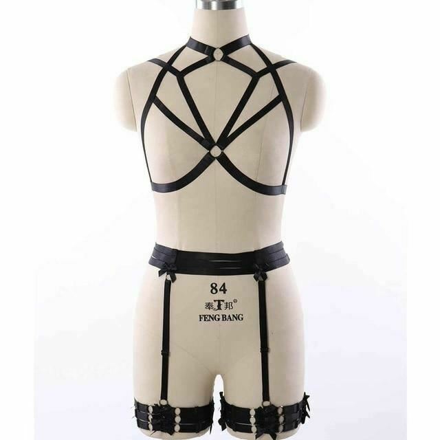 Body Harness Women Lingerie Bondage Fetish Kink Restraints