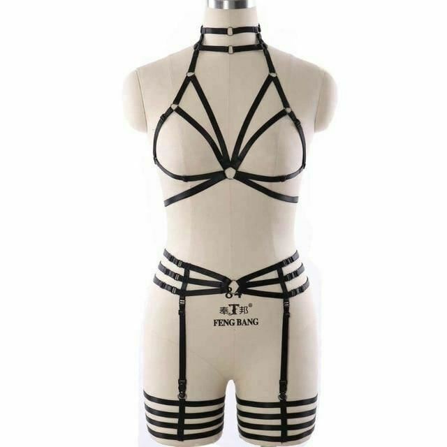Body Harness Women Lingerie Bondage Fetish Kink Restraints