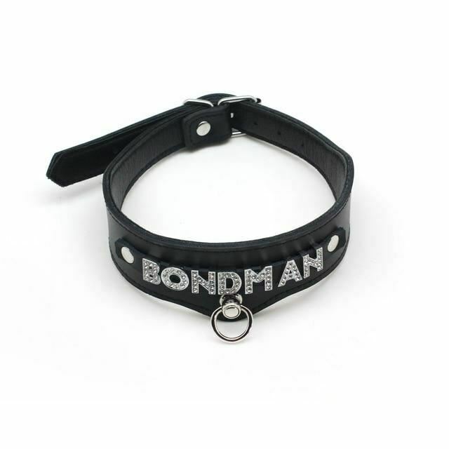 Bdsm Black Leather Adjustable Collar Submissive Sexy Kitten Fetish