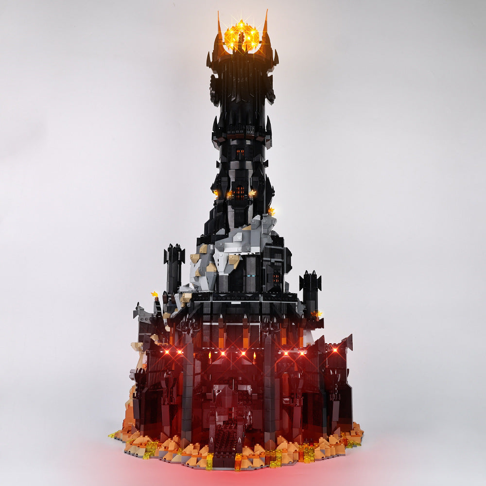 Suitable For Lego 10333 Lord Of The Rings Baladu Black Tower Led Building Blocks Toy Lighting Fixtures Sets