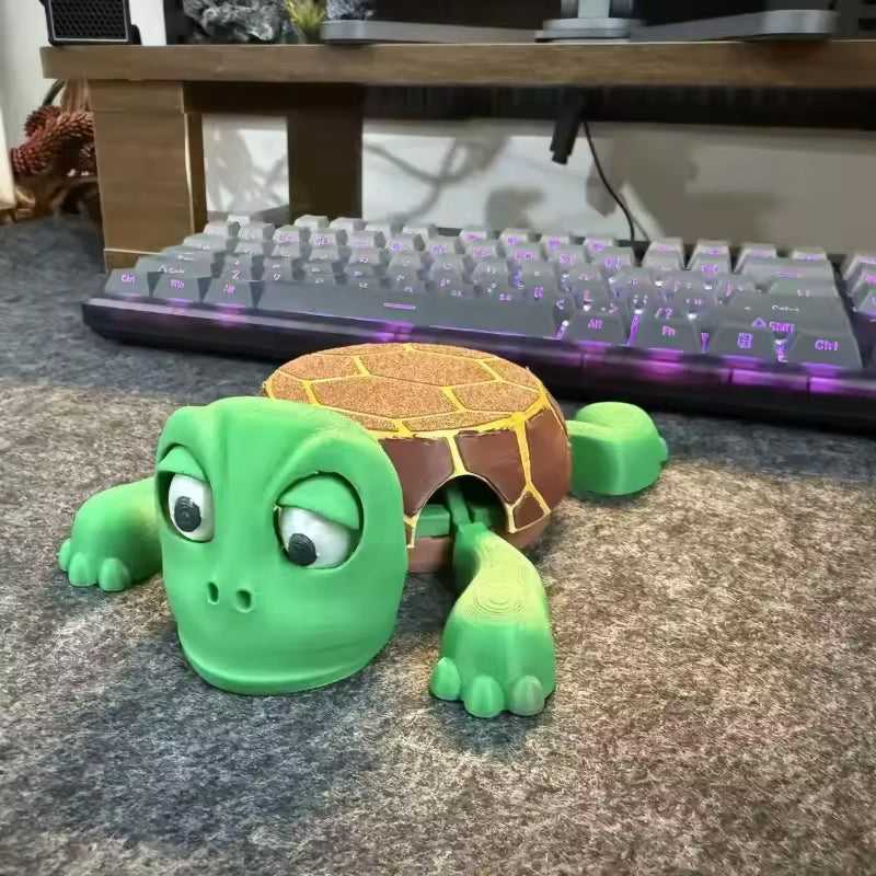 3D Printed Panicked Turtle Coaster Insulated Mug Base Decor