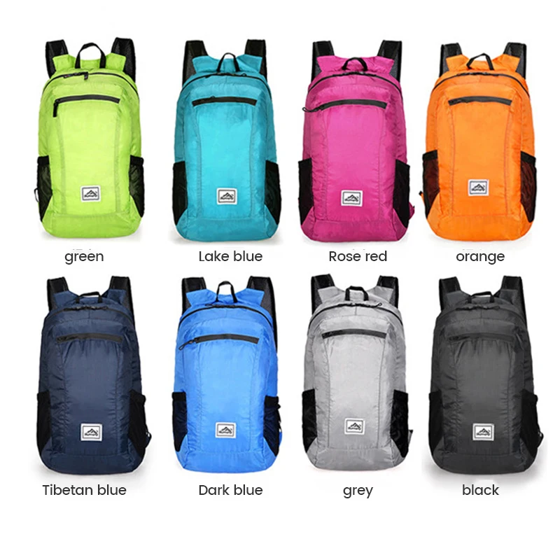 20L Lightweight Portable Foldable Backpack Travel Hiking Waterproof Folding Bag Ultralight Outdoor Pack For Women Men