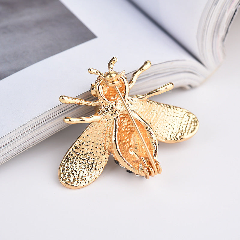 Animal Bee Brooch Pin Accessories Alloy With Diamond Inlay