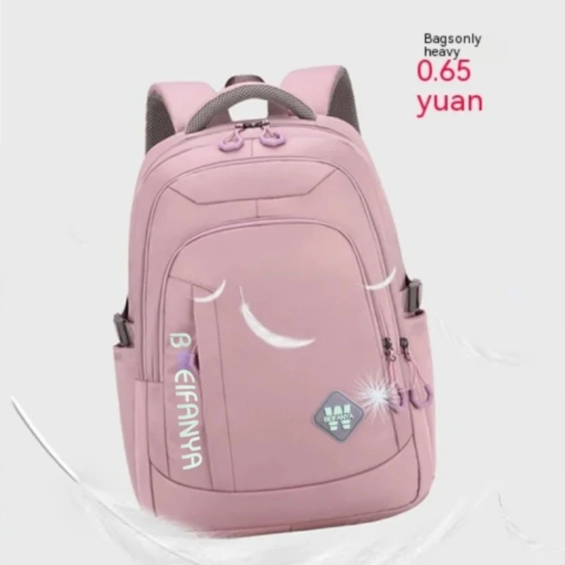 Nylon Backpack For Women With Large Capacity And Sturdy Shoulder Bag Water Resistant