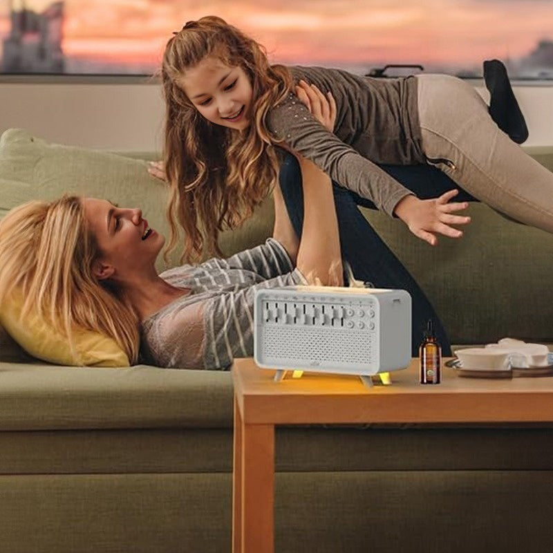 8 White Noise Air Aroma Diffuser Humidifier With Night Light And Bluetooth