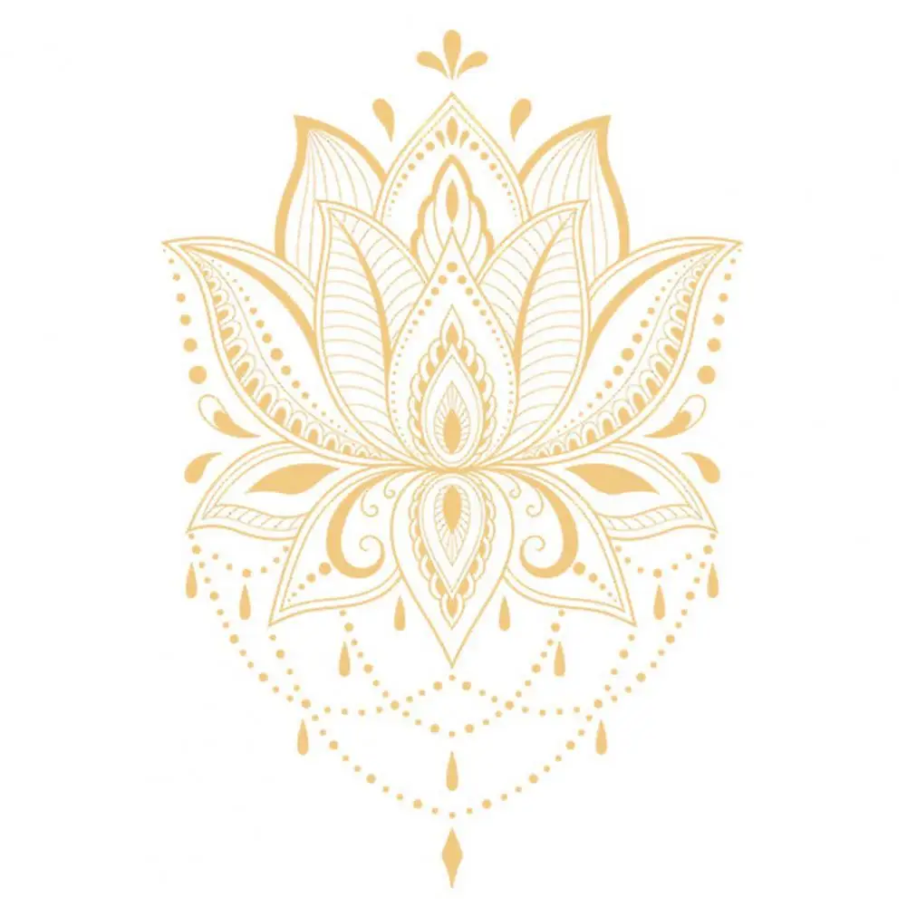 Decal Lotus Shape Removable Pvc Om Sign Meditation Art Vinyl Wall Sticker For Yoga Portable Home Bedroom Simple Delicate
