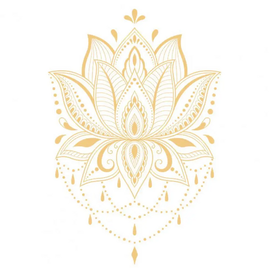 Decal Lotus Shape Removable Pvc Om Sign Meditation Art Vinyl Wall Sticker For Yoga Portable Home Bedroom Simple Delicate
