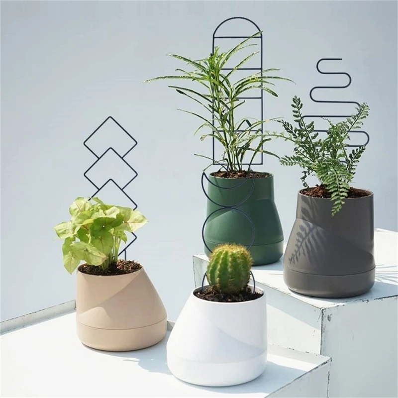 Plant Climbing Support Rack Multifunctional Metal Iron Flower Pots Vine Stand Holder For Home Garden Growth Accessories