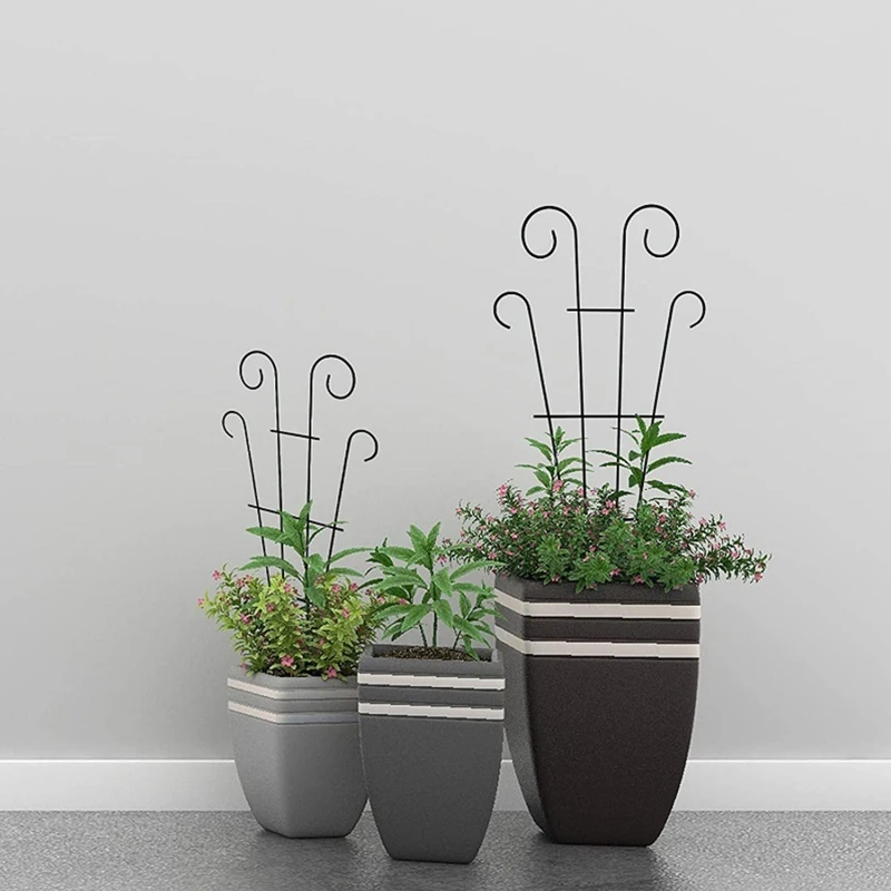 Plant Climbing Support Rack Multifunctional Metal Iron Flower Pots Vine Stand Holder For Home Garden Growth Accessories
