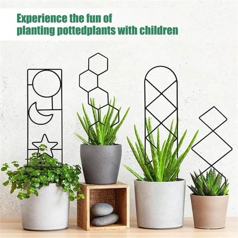 Plant Climbing Support Rack Multifunctional Metal Iron Flower Pots Vine Stand Holder For Home Garden Growth Accessories
