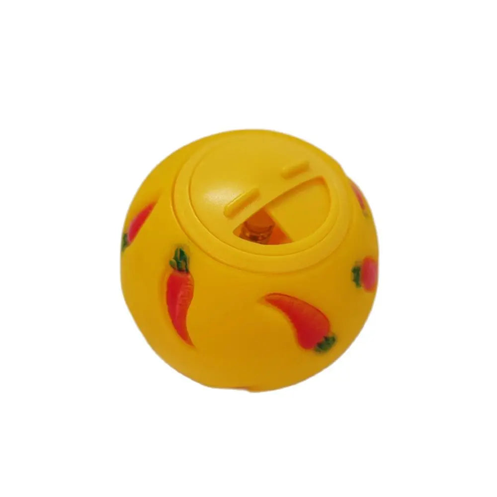 1Pcs Rabbit Treat Ball Pet Slow Feeder Interactive Bunny Toy Snack Bite Resistant Feeding Toys Ferret Kitty Hamster