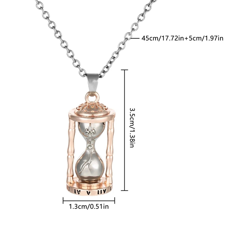 Veile Studios Hourglass Urn Necklace Glass Ashes Keepsake Jewelry For Family Pet